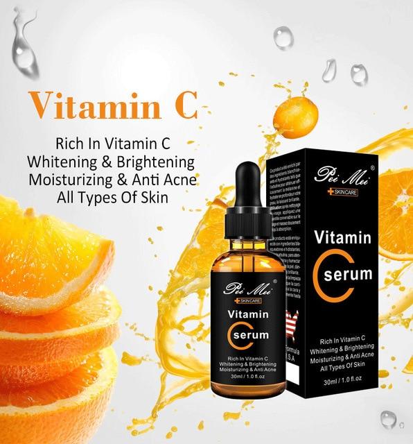 Vitamin C Whitening Face Serum Retinol C Hyaluronic Acid Moisturizing Firming Anti Aging Ant Wrinkle Anti Acne Essence Skin Care|Serum