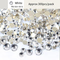 Mixed 100pcs Crystal AB Nail Art Rhinestones Flatback Strass Shiny Glass Nail Stones Gems For 3D Nails DIY Manicure Decorations|Rhinestones & Decorations