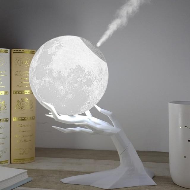 Acecorner Moon LED Night Lamp 880ML Ultrasonic Air Humidifier Aroma Essential Oil Diffuser USB MistMaker Humidificador Christmas|LED Night Lights