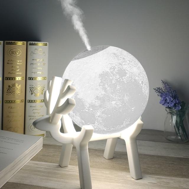 Acecorner Moon LED Night Lamp 880ML Ultrasonic Air Humidifier Aroma Essential Oil Diffuser USB MistMaker Humidificador Christmas|LED Night Lights