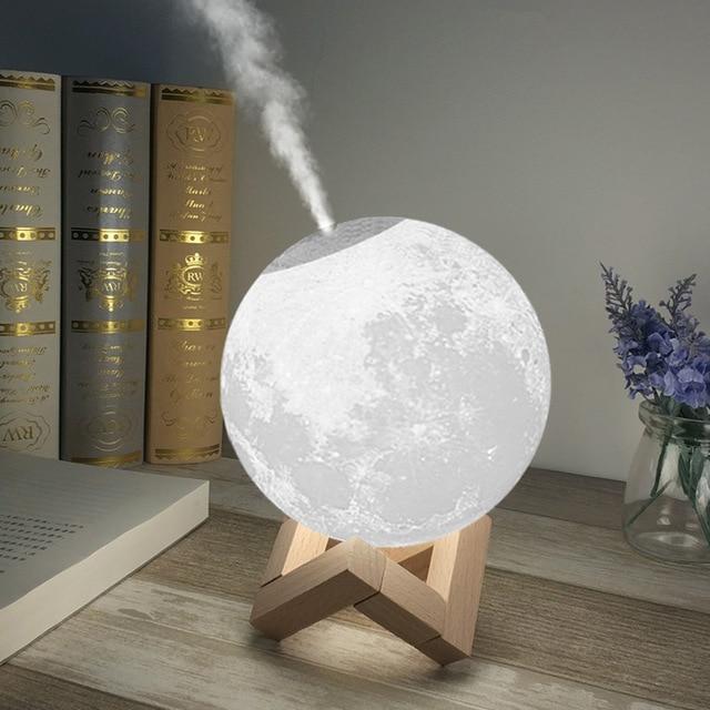 Acecorner Moon LED Night Lamp 880ML Ultrasonic Air Humidifier Aroma Essential Oil Diffuser USB MistMaker Humidificador Christmas|LED Night Lights