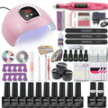 Super Manicure Set for Nail Kit with led Nail lamp 20000RPM Nail drill Machine Nail Polish Kit Acrylic Kit Nail Art Tools Set|Sets & Kits