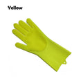 1Pcs Silicone Dishwashing Gloves with Cleaning Brush Kitchen Housekeeping Washing Gloves 100% Food Grade Cleaning Gloves|Household Gloves