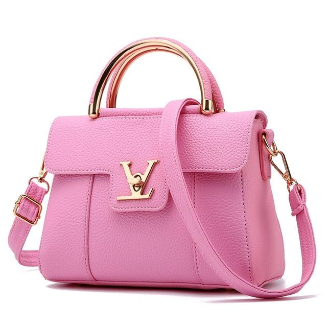 2018 Hot Flap V Women's Luxury Leather Clutch Bag Ladies Handbags Brand Women Messenger Bags Sac A Main Femme Famous Tote BagC97|Shoulder Bags