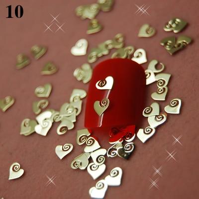 800pcs/lot Thin Tiny Music Note Letter Pattern Gold Metal Nail Art Sequins Slice Decorations DIY Set or Mix Wheel|Rhinestones & Decorations