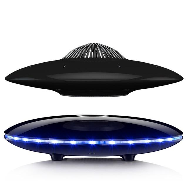 Magnetic Suspension Levitating led table lamp with UFO speaker bluetooth Surround Sound BT speaker creative gifts night lights|Novelty Lighting