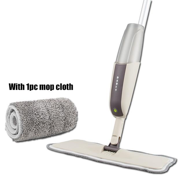 Spray Floor Mop with Reusable Microfiber Pads 360 Degree Handle Mop for Home Kitchen Laminate Wood Ceramic Tiles Floor Cleaning|Mops