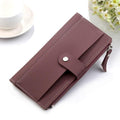 2020 women's wallet Long PU Red Wallet porte feuille femme Female Purse Clutch Money woman Wallet billetera mujer carteras|Wallets