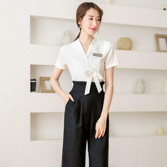 Korean Beauty salon beautician uniform spa health center work clothes women's foot bath sauna massage technician clothing suit|Nurse Uniform